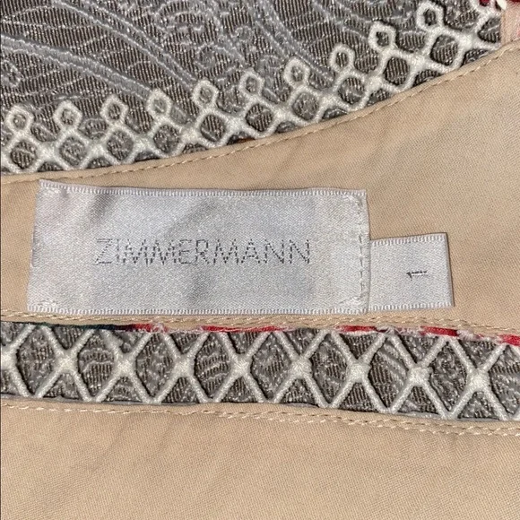 Zimmermann Cotton Maxi Dress Laelia Diamond Flutter with Meadow Floral Print - Picture 2 of 12